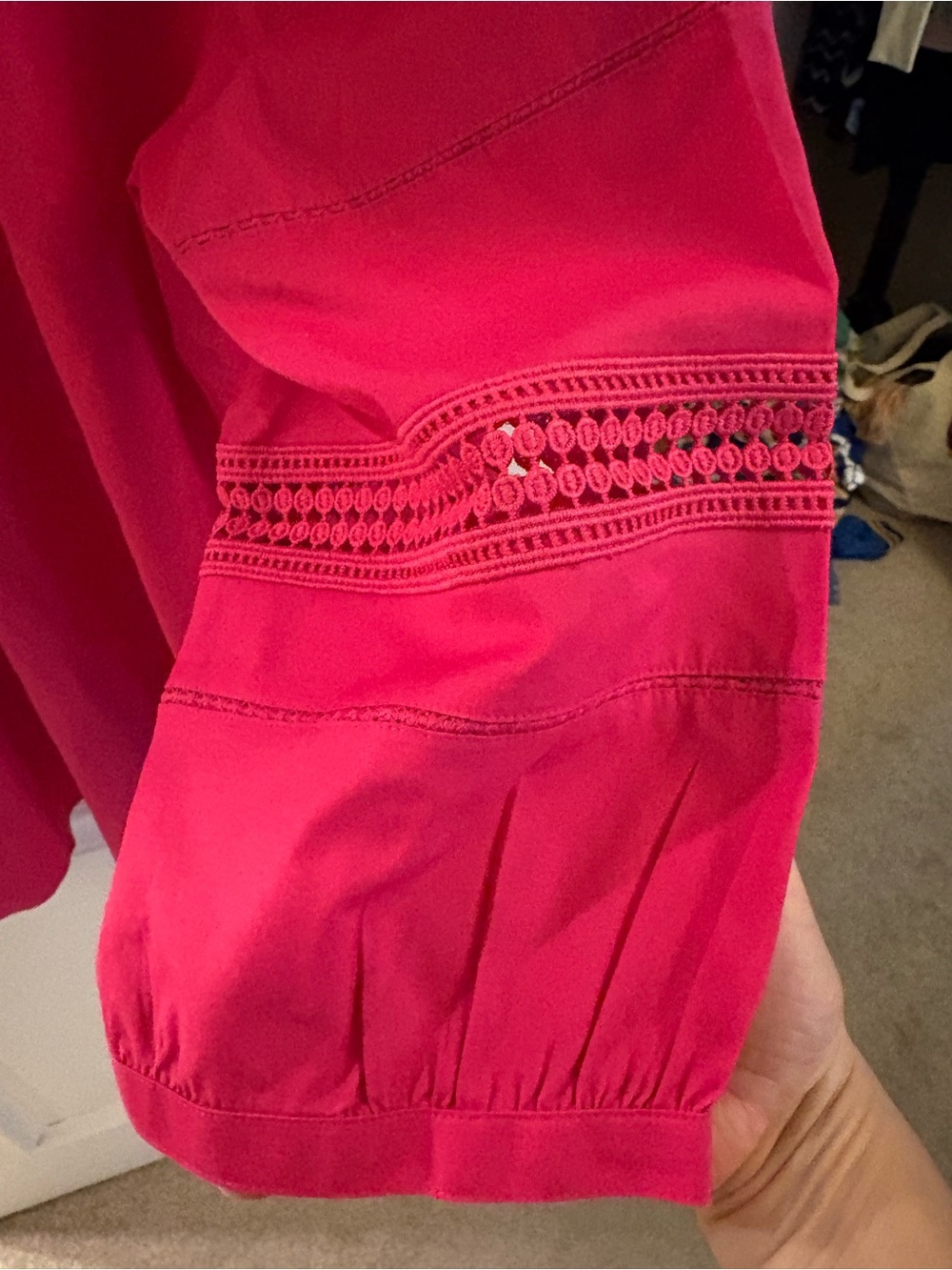 Chico's Bright Pink V Tunic Top - Picture 16 of 16